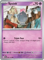 Spoink 062/132 - Méga-Évolution - Pokémon JCC