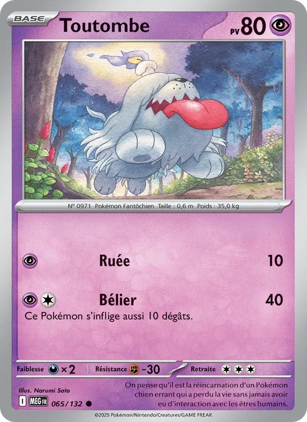 Toutombe 065/132 - Méga-Évolution - Pokémon JCC