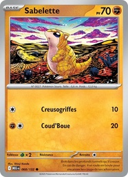 Sabelette 068/132 - Méga-Évolution - Pokémon JCC
