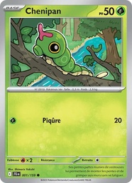 Chenipan 001/159 - Aventures Ensemble - Pokémon JCC