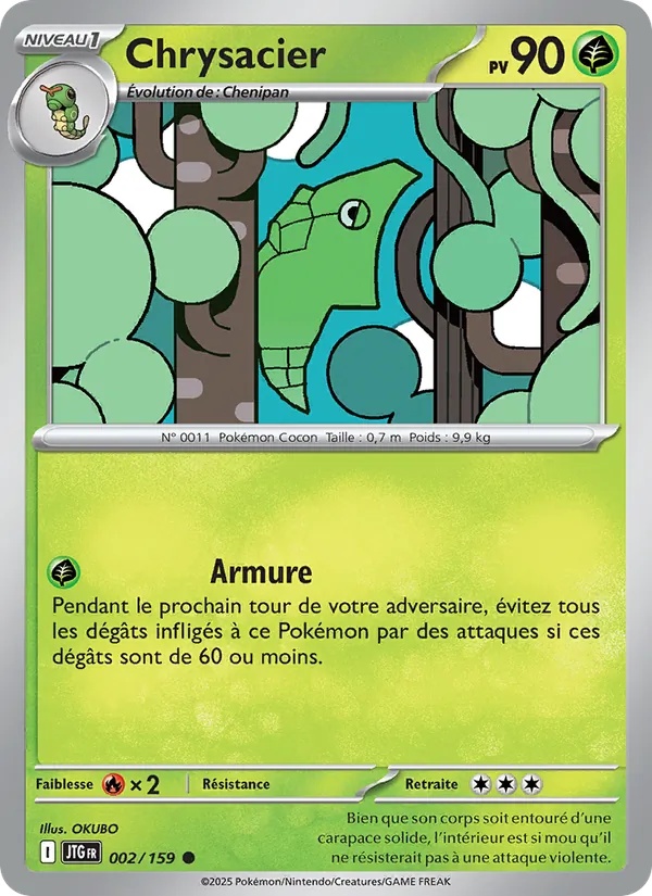Chrysacier 002/159 - Aventures Ensemble - Pokémon JCC