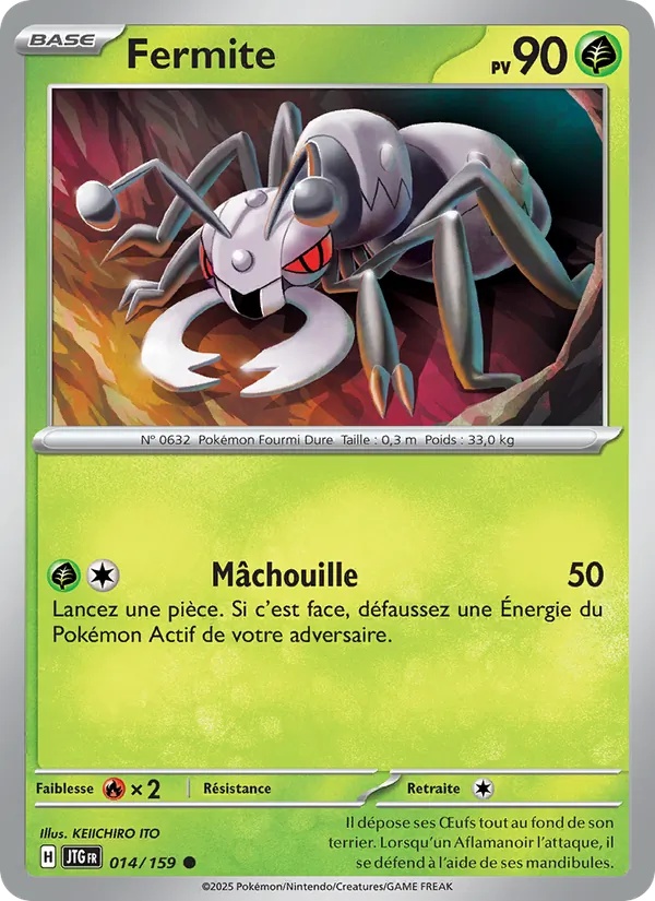 Fermite 014/159 - Aventures Ensemble - Pokémon JCC