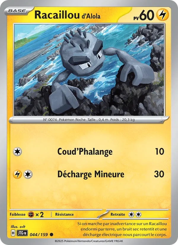 Racaillou d'Alola 044/159 - Aventures Ensemble - Pokémon JCC