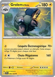 Grolem d'Alola 046/159 - Aventures Ensemble - Pokémon JCC