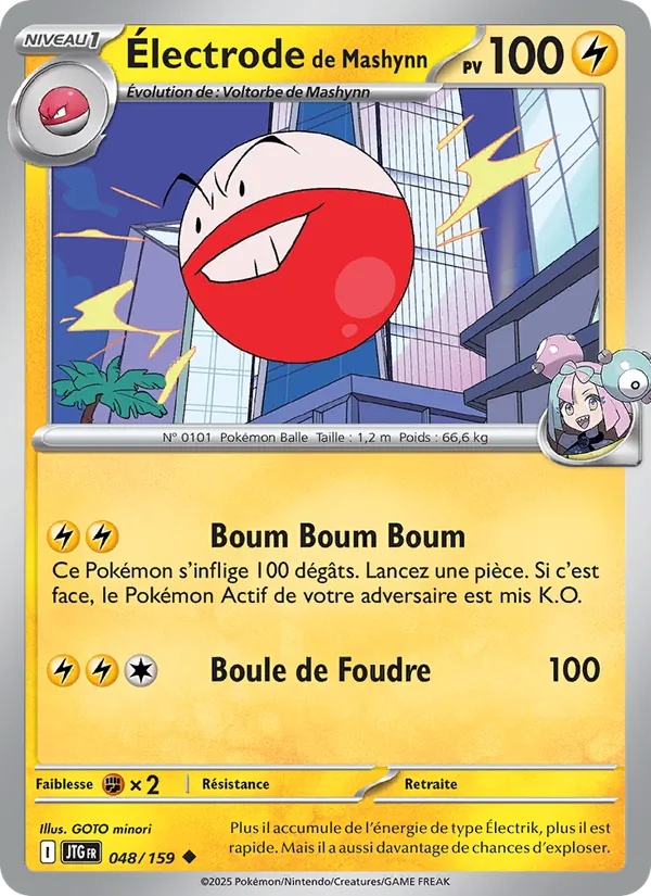 Électrode de Mashynn 048/159 - Aventures Ensemble - Pokémon JCC