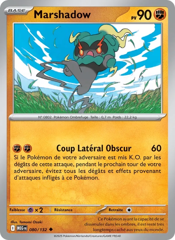 Marshadow 080/132 - Méga-Évolution - Pokémon JCC