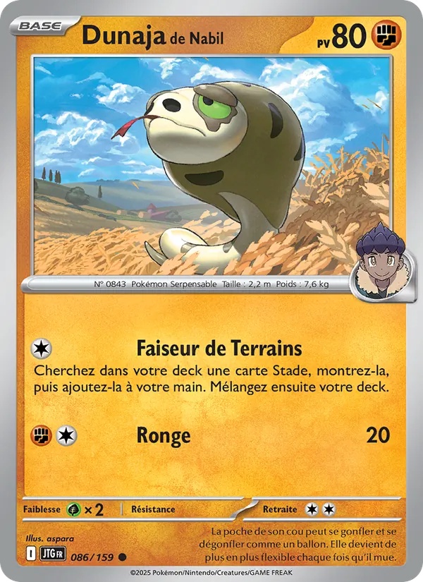 Dunaja de Nabil 086/159 - Aventures Ensemble - Pokémon JCC