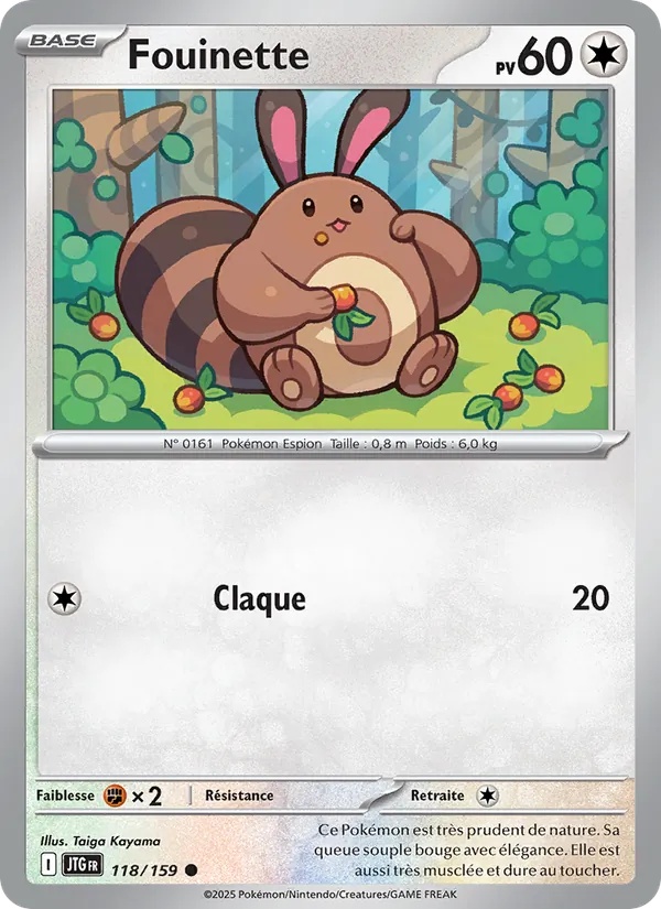 Fouinette 118/159 - Aventures Ensemble - Pokémon JCC