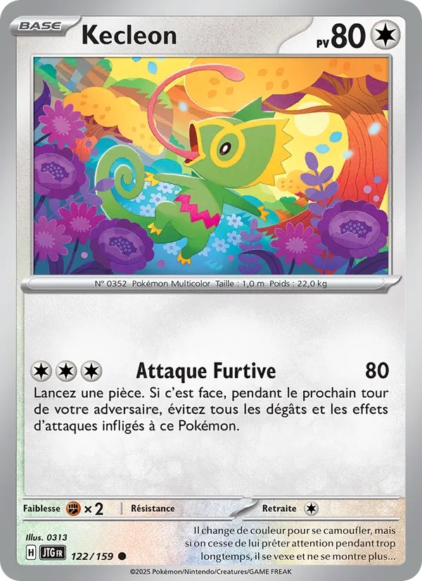 Kecleon 122/159 - Aventures Ensemble - Pokémon JCC