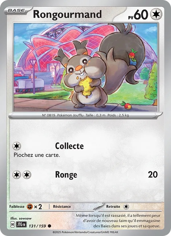 Rongourmand 131/159 - Aventures Ensemble - Pokémon JCC