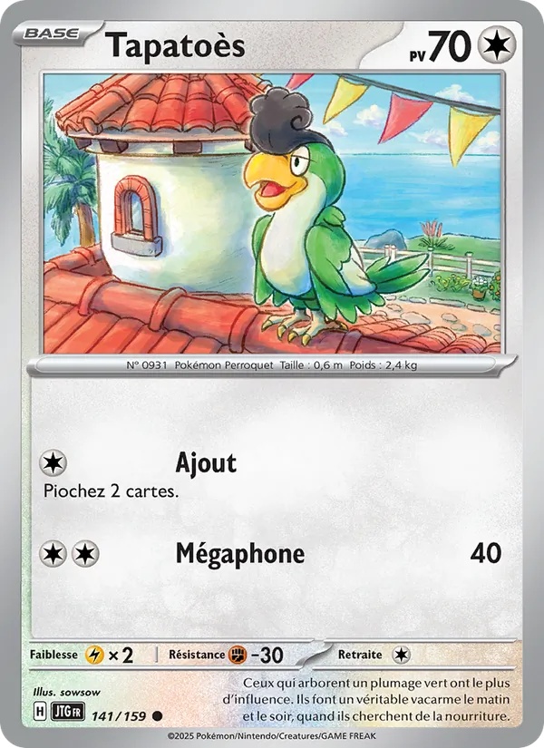 Tapatoès 141/159 - Aventures Ensemble - Pokémon JCC