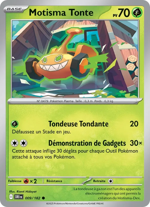 Motisma Tonte 009/182 - Rivalités Destinées - Pokémon JCC