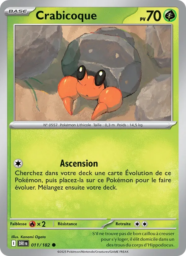 Crabicoque 011/182 - Rivalités Destinées - Pokémon JCC