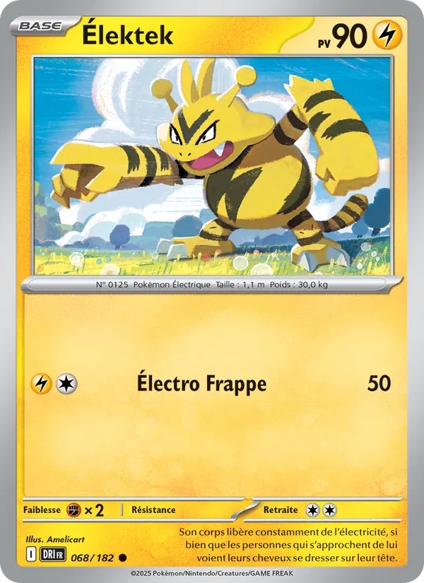 Élektek 068/182 - Rivalités Destinées - Pokémon JCC