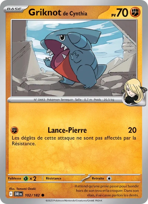 Griknot de Cynthia 102/182 - Rivalités Destinées - Pokémon JCC