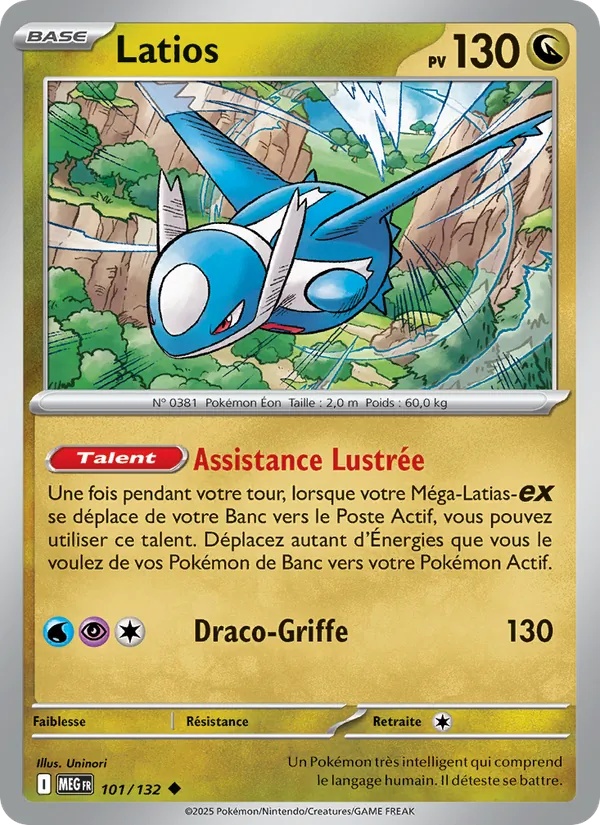 Latios 101/132 - Méga-Évolution - Pokémon JCC