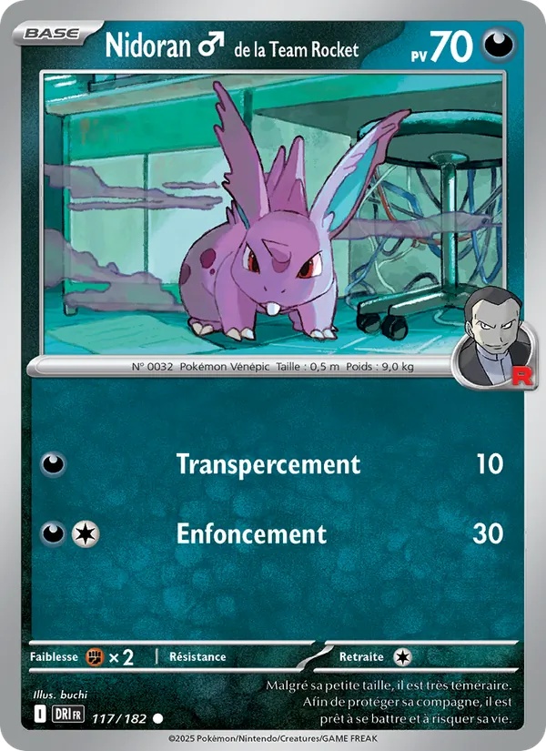 Nidoran♂ de la Team Rocket 117/182 - Rivalités Destinées - Pokémon JCC