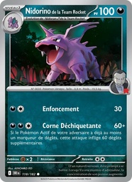 Nidorino de la Team Rocket 118/182 - Rivalités Destinées - Pokémon JCC