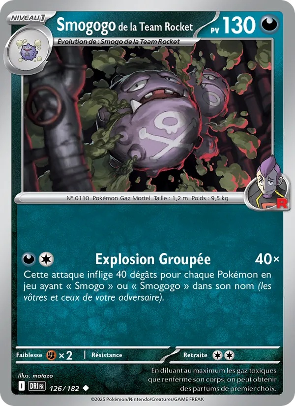 Smogogo de la Team Rocket 126/182 - Rivalités Destinées - Pokémon JCC