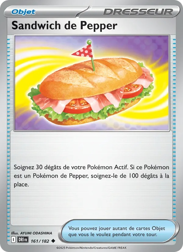 Sandwich de Pepper 161/182 - Rivalités Destinées - Pokémon JCC