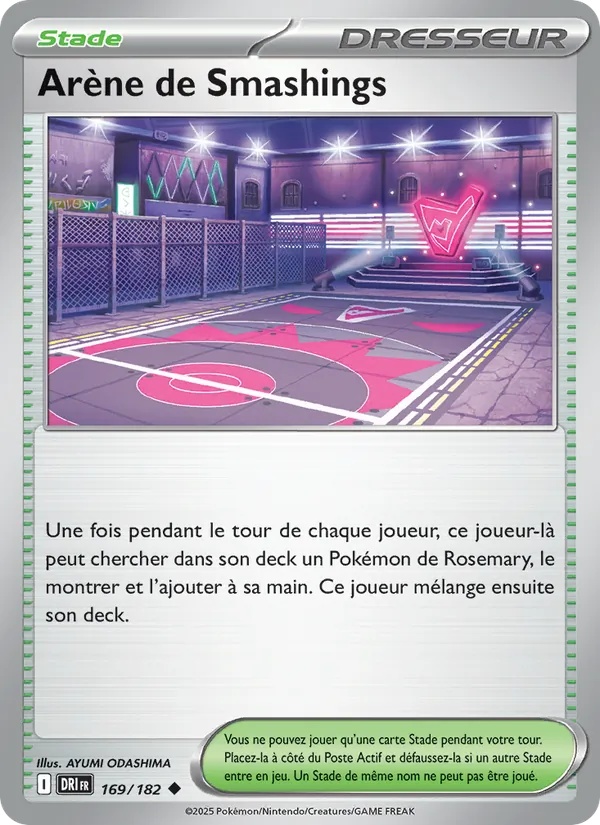 Arène de Smashings 169/182 - Rivalités Destinées - Pokémon JCC