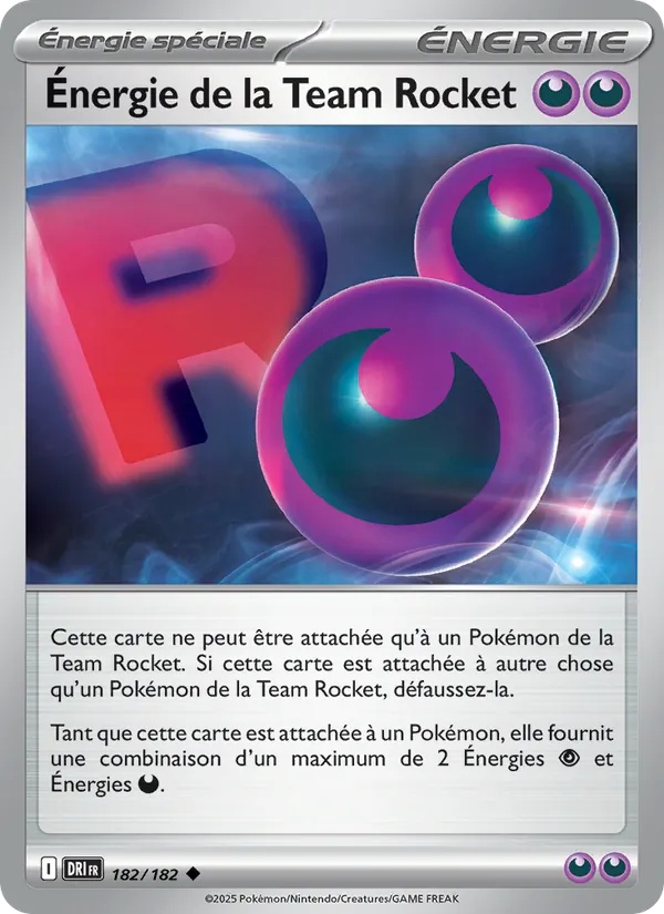 Énergie de la Team Rocket 182/182 - Rivalités Destinées - Pokémon JCC