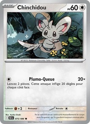 Chinchidou 075/86 - Foudre Noire - Pokémon JCC