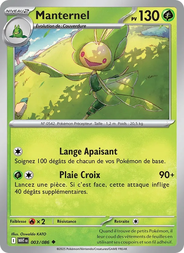 Manternel 003/86 - Flamme Blanche - Pokémon JCC