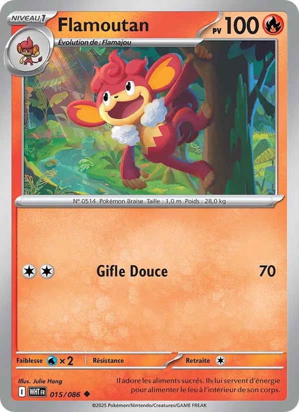 Flamoutan 015/86 - Flamme Blanche - Pokémon JCC