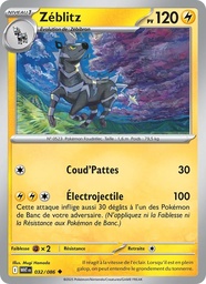 Zéblitz 032/86 - Flamme Blanche - Pokémon JCC