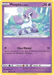 Ponyta de Galar 81/202 - Épée et Bouclier - Pokémon JCC