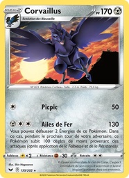 Corvaillus 135/202 - Épée et Bouclier - Pokémon JCC