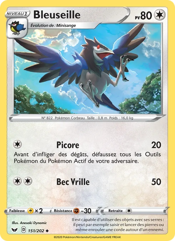 Bleuseille 151/202 - Épée et Bouclier - Pokémon JCC