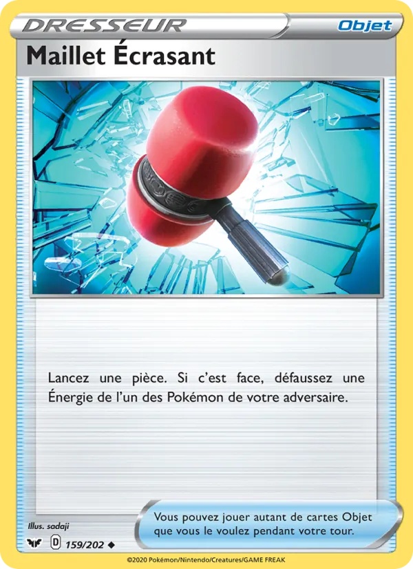 Maillet Écrasant 159/202 - Épée et Bouclier - Pokémon JCC