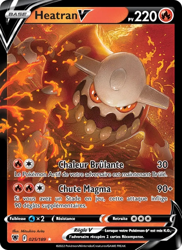 Heatran V 025/189 - Astres Radieux - Pokémon JCC
