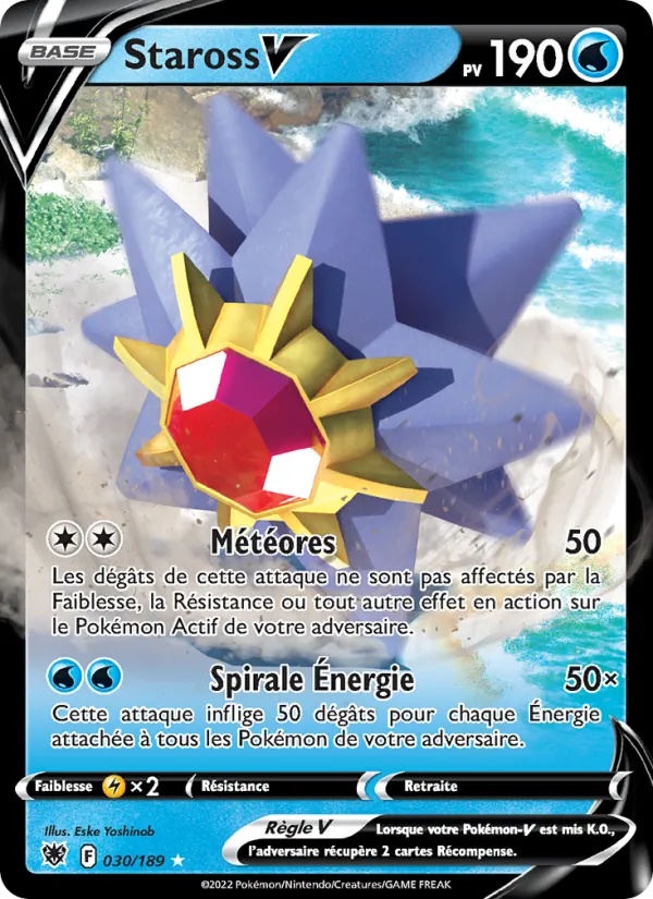 Staross V 030/189 - Astres Radieux - Pokémon JCC