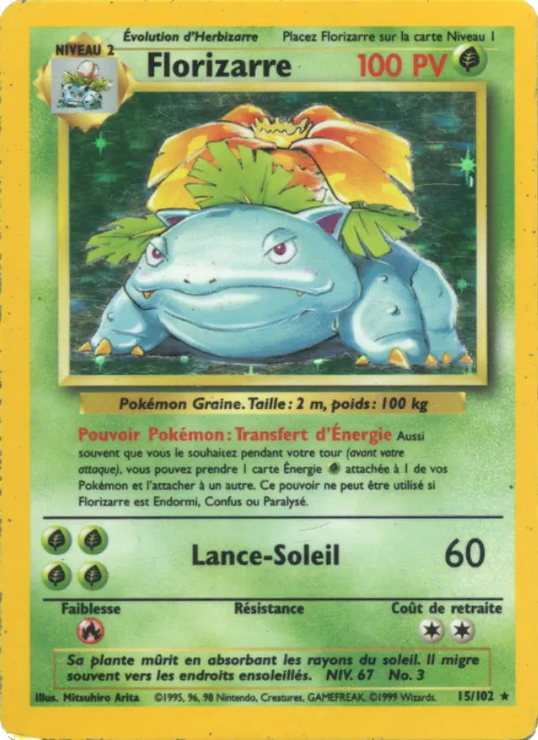 Florizarre 15/102 - Set de Base - Firstedition - Pokémon JCC