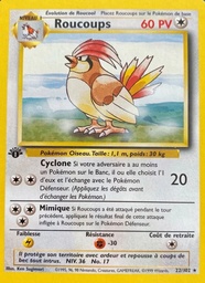 Roucoups 22/102 - Set de Base - Copyright 1999-2000 - Pokémon JCC
