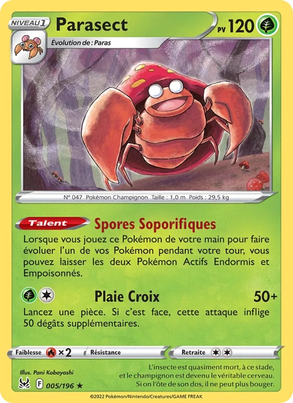 Parasect 005/196 - Origine Perdue - Pokémon JCC