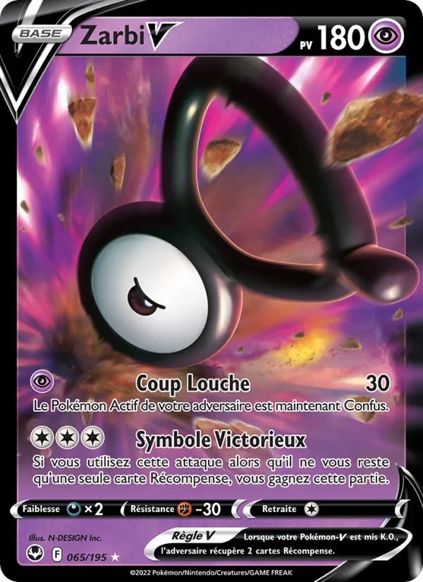 Zarbi V 065/195 - Tempête Argentée - Pokémon JCC
