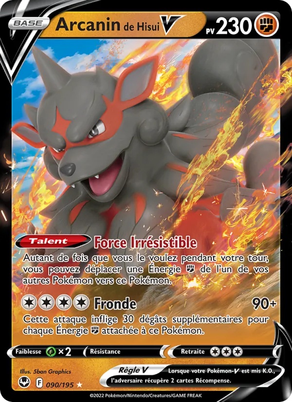 Arcanin de Hisui V 090/195 - Tempête Argentée - Pokémon JCC