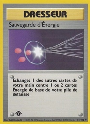 Sauvegarde d'Énergie 81/102 - Set de Base - Copyright 1999-2000 - Pokémon JCC