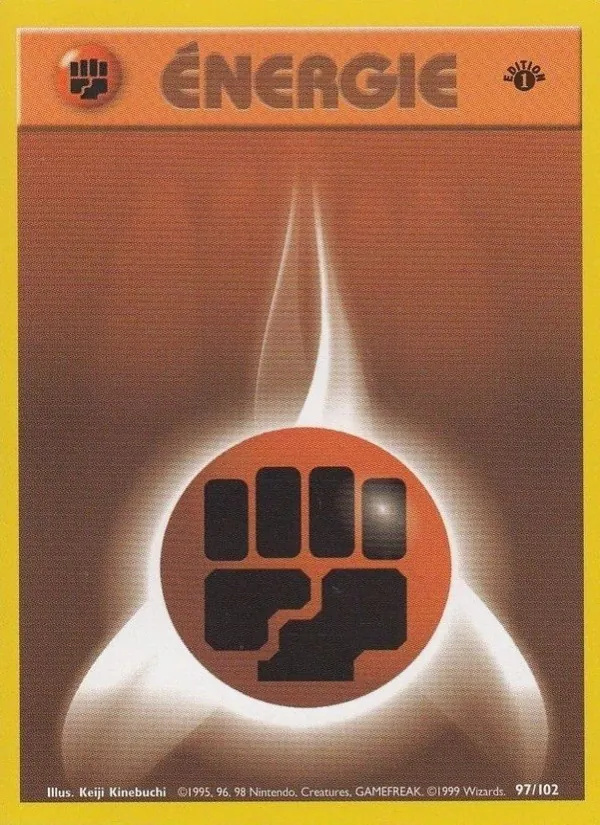 Énergie Combat 97/102 - Set de Base - Copyright 1999-2000 - Pokémon JCC