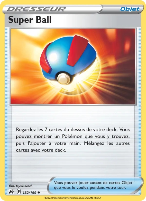 Super Ball 132/159 - Zénith Suprême - Pokémon JCC