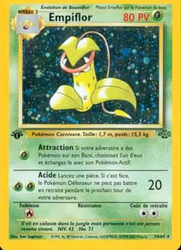 Empiflor 14/64 - Jungle - 1re Édition - Pokémon JCC
