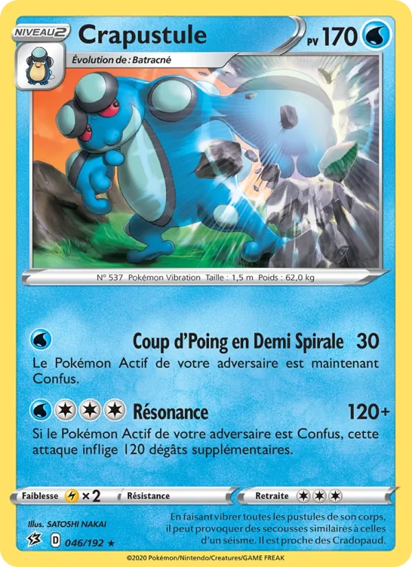 Crapustule 46/192 - Clash des Rebelles - Pokémon JCC