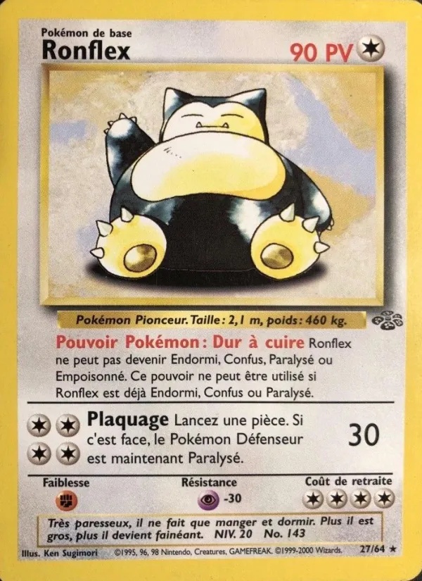 Ronflex 27/64 - Jungle - Pokémon JCC