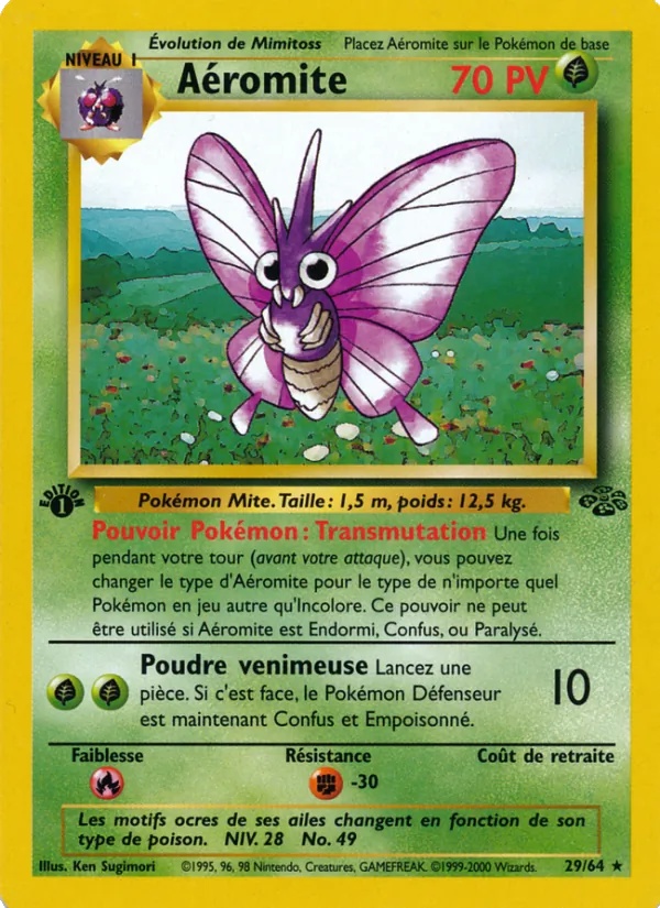 Aéromite 29/64 - Jungle - Pokémon JCC