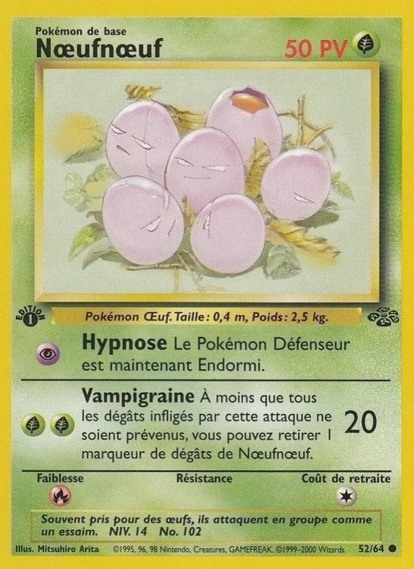 Nœufnœuf 52/64 - Jungle - Pokémon JCC