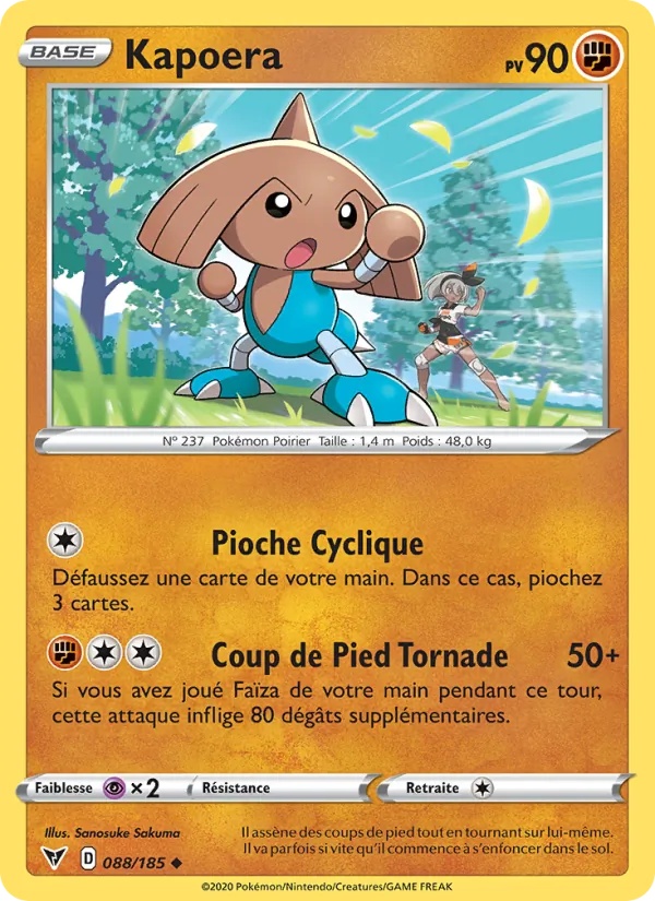 Kapoera 88/185 - Voltage Éclatant - Pokémon JCC